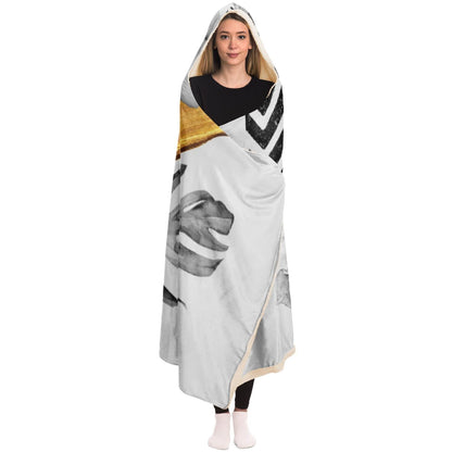 Collage Art Hooded Blanket