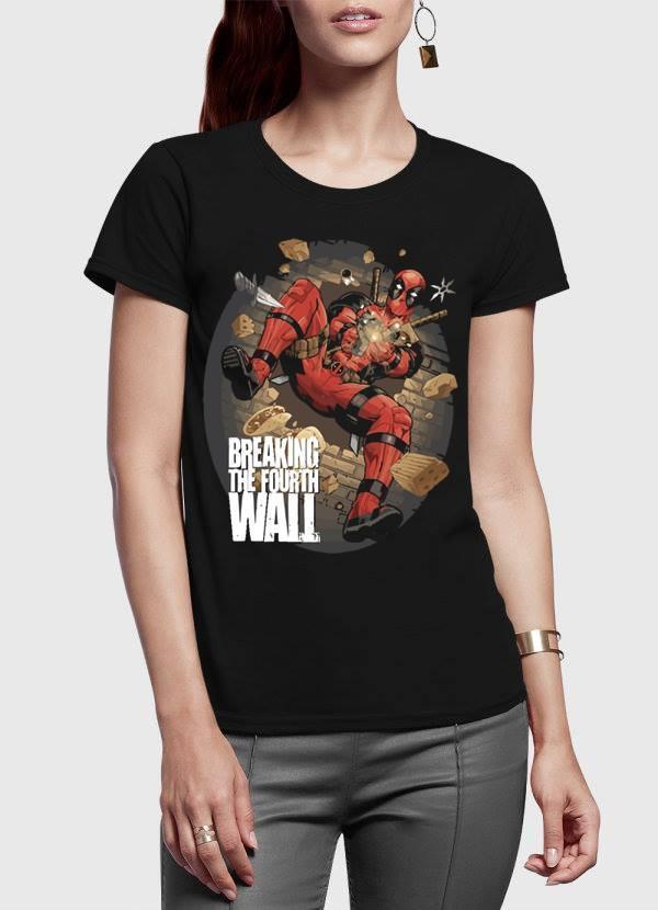 M Nidal Khan Women T-Shirt SMALL Deadpool Spider Half Sleeves Women T-shirt