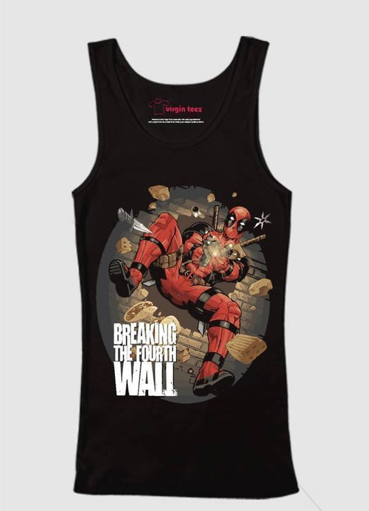 M Nidal Khan Tank Top SMALL Deadpool Spider Tank Top