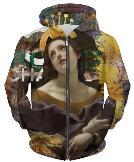 Virgin Teez Sublimation Hoodie Small Desire UNISEX ZIP HOODIE