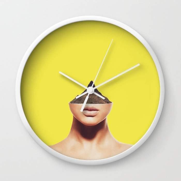 Dany Designs Wall Clock White Displacement Wall clock