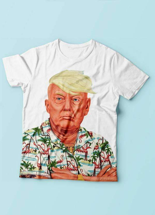 Aiza Malik T-SHIRT Small / White Donald Trump T-Shirt