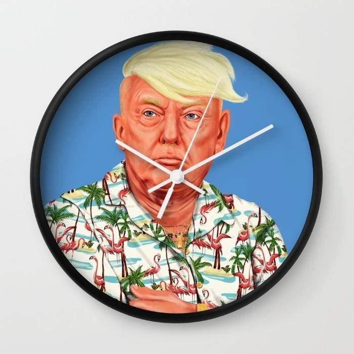 Dany Designs Wall Clock White Donald Trump Wall clock