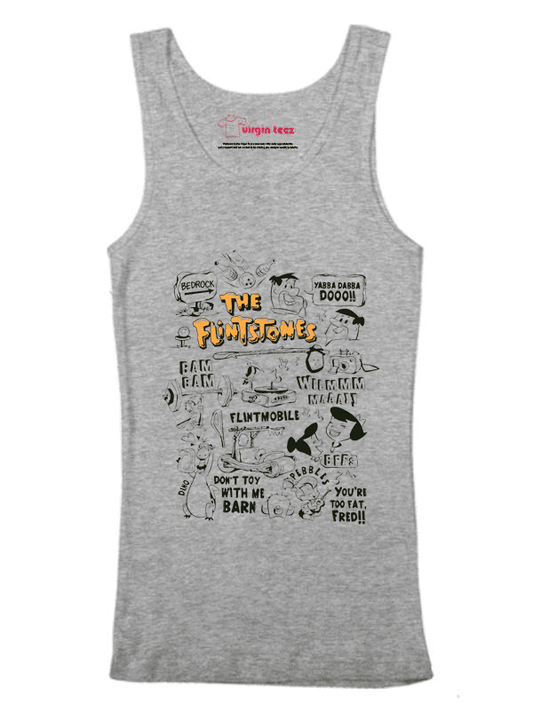 Virgin Teez Tank Top SMALL / Gray DOODLE Tank Top