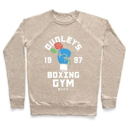 Virgin Teez  Pullover Crewneck Sweatshirt / x-small / Heathered Oatmeal DUDLEY'S BOXING GYM CREWNECK SWEATSHIRT