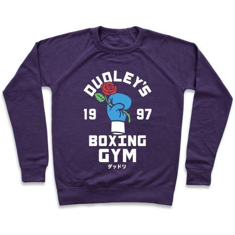 Virgin Teez  Pullover Crewneck Sweatshirt / x-small / Purple DUDLEY'S BOXING GYM CREWNECK SWEATSHIRT