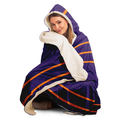 Simple Lines Pattern po Poster Hooded Blanket