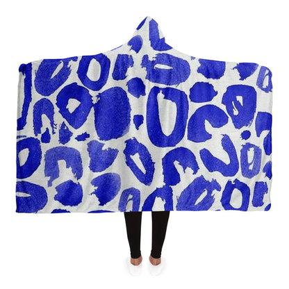 Abstract Pattren Hooded Blanket