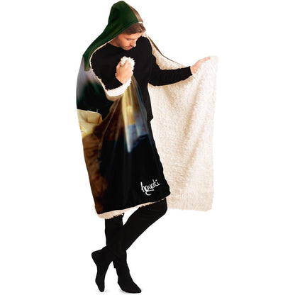 Vang Gogh's Pizza Hooded Blanket