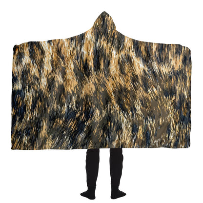 Cheetah Pattern Hooded Blanket