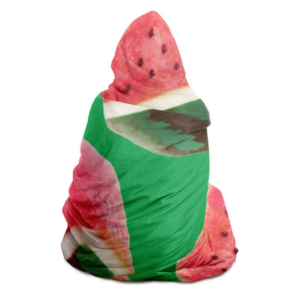 Watermelon Pattern Hooded Blanket