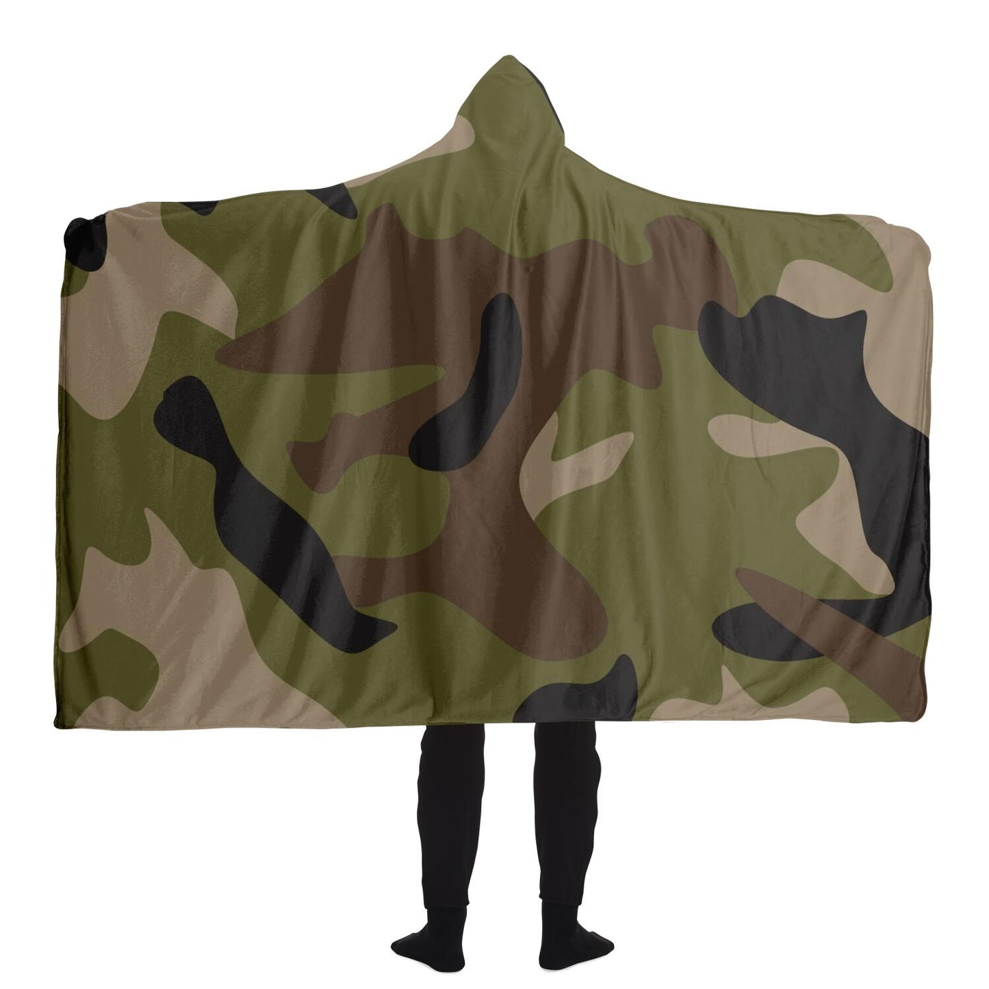 Multi Cam Scheme Hooded Blanket