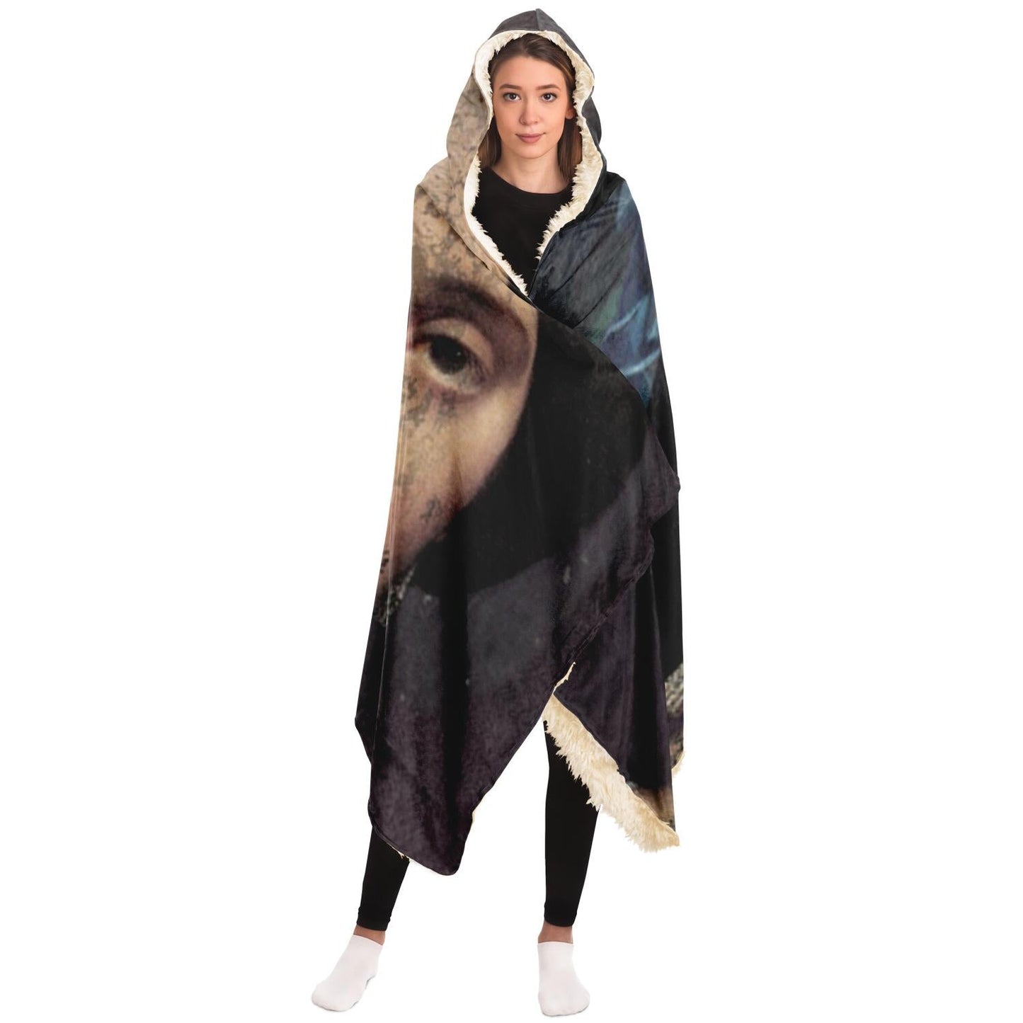 Collage Hooded Blanket