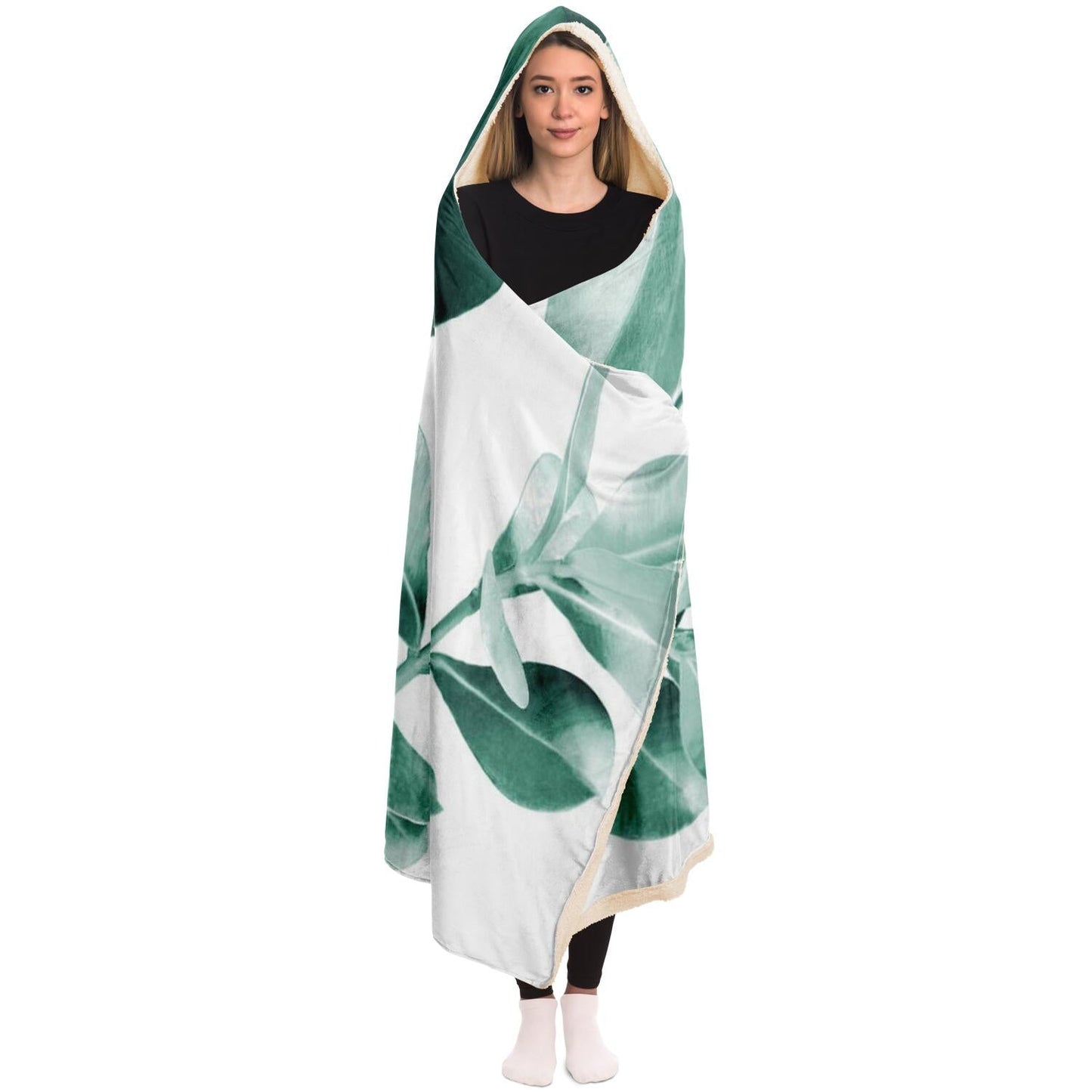 Ficus Leaves Dream Hooded Blanket