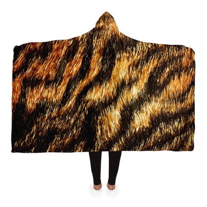 Leopard Pattern Hooded Blanket