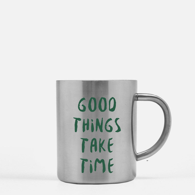 Good Things Take Time Gold & Silver Mug