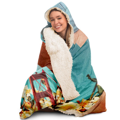 I Hope the Grass is Greener Hooded Blanket