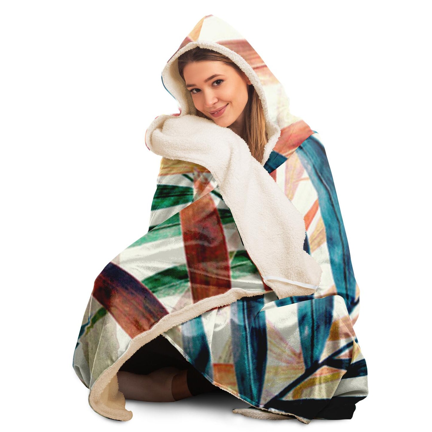 Leaves Hooded Blanket