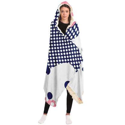 Polka Dots Hooded Blanket