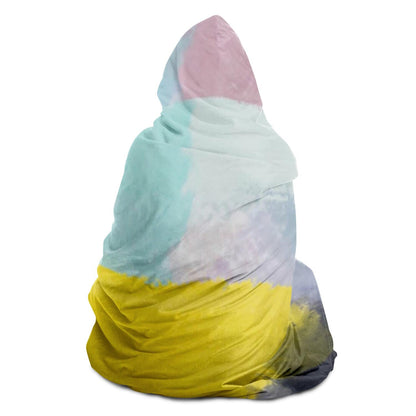 Brush painting texture abstract Hooded Blanket