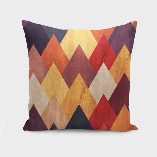 The Pillow pillows 16" x 16" Eccentric Mountains Cushion/Pillow