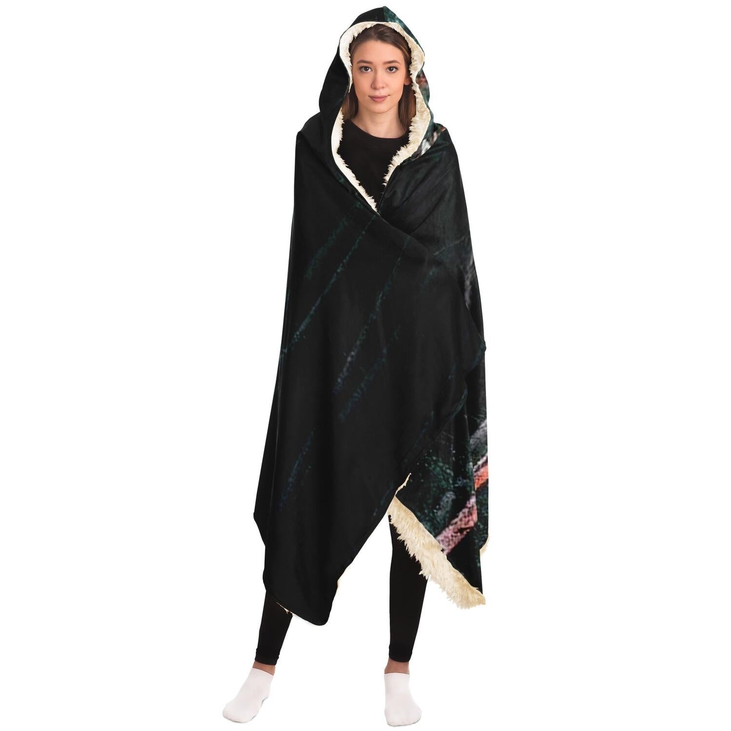 Make War not War Hooded Blanket