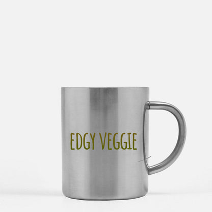 Edgy Veggie Gold & Silver Mug