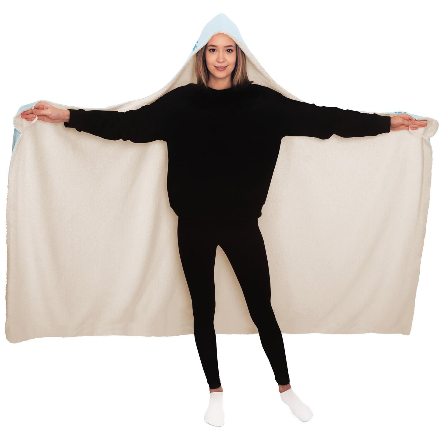 Underwater Pattern Hooded Blanket