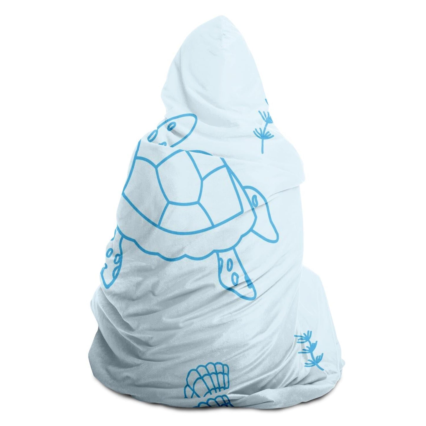 Underwater Pattern Hooded Blanket