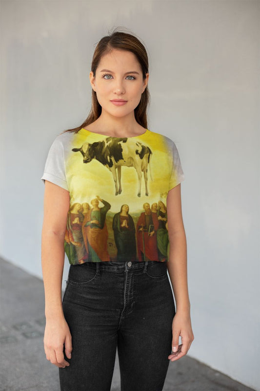 Abduction All-Over Print Crop Tee