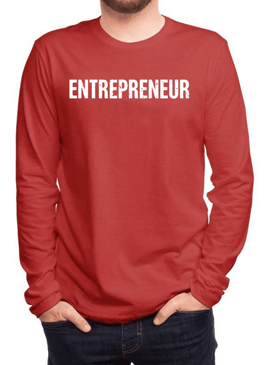 Virgin Teez T-shirt SMALL / Red Entrepreneur Full Sleeves T-shirt