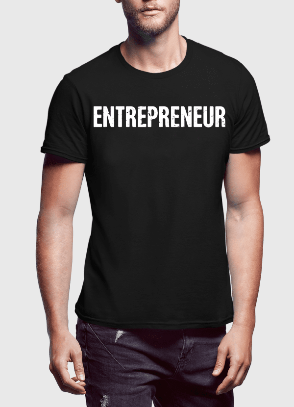 Virgin Teez T-shirt SMALL / Black Entrepreneur Half Sleeves T-shirt