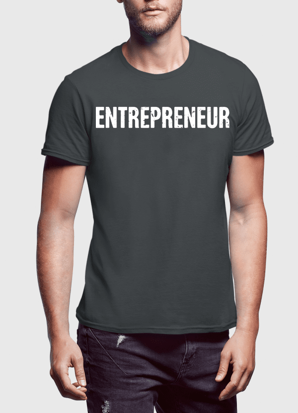 Virgin Teez T-shirt SMALL / Black Entrepreneur Half Sleeves T-shirt