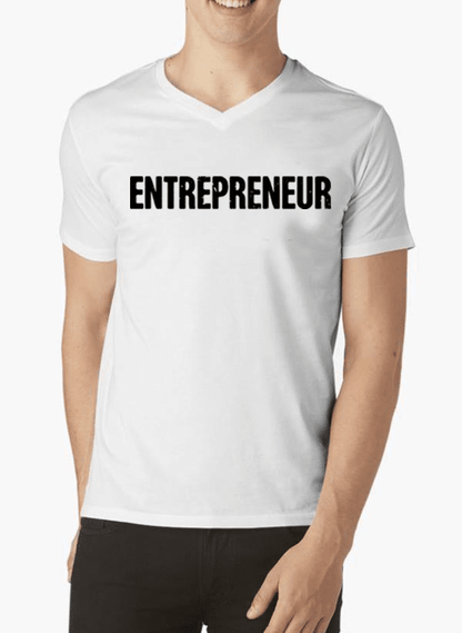 Virgin Teez T-shirt SMALL / Black Entrepreneur V-Neck T-shirt