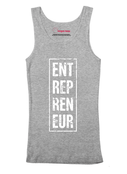 Virgin Teez Tank Top SMALL / Black Entrepreneur Vertical Tank Top