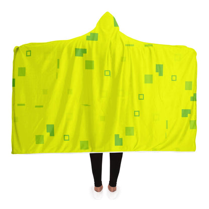 Simple Geometric Pattern Hooded Blanket