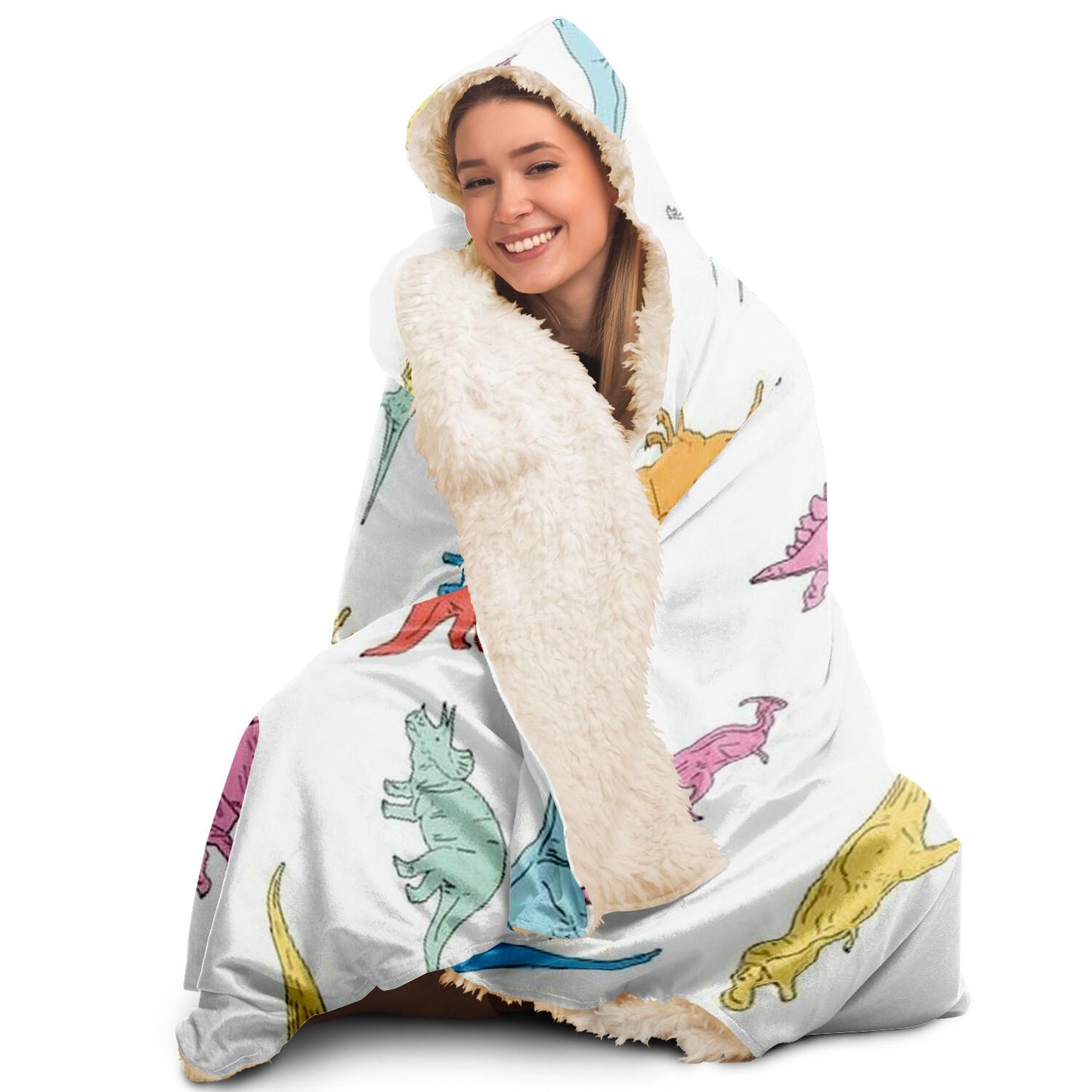 Dinasour Hooded Blanket