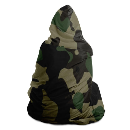 Classic Camouflage Pattern Plakat Hooded Blanket