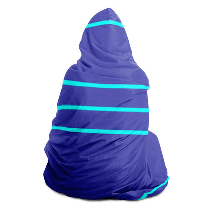 Simple Lines Pattern pt Poster Hooded Blanket