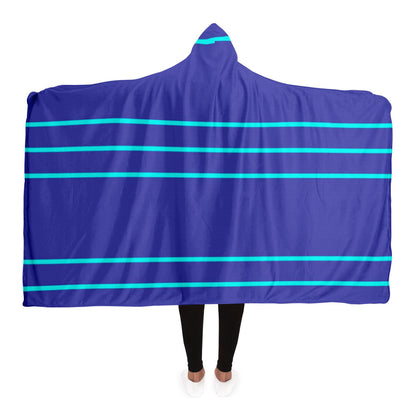 Simple Lines Pattern pt Poster Hooded Blanket