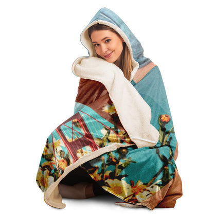 I Hope the Grass is Greener Hooded Blanket