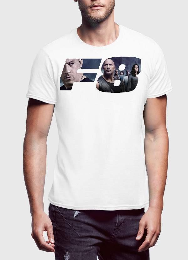 FAST AND FURIOUS T-SHIRT Small / White F8 LOGO Printed Tshirt