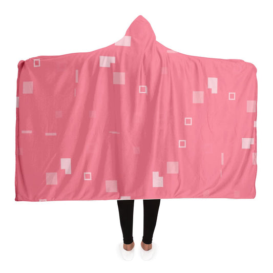 Simple Geometric Pattern Hooded Blanket