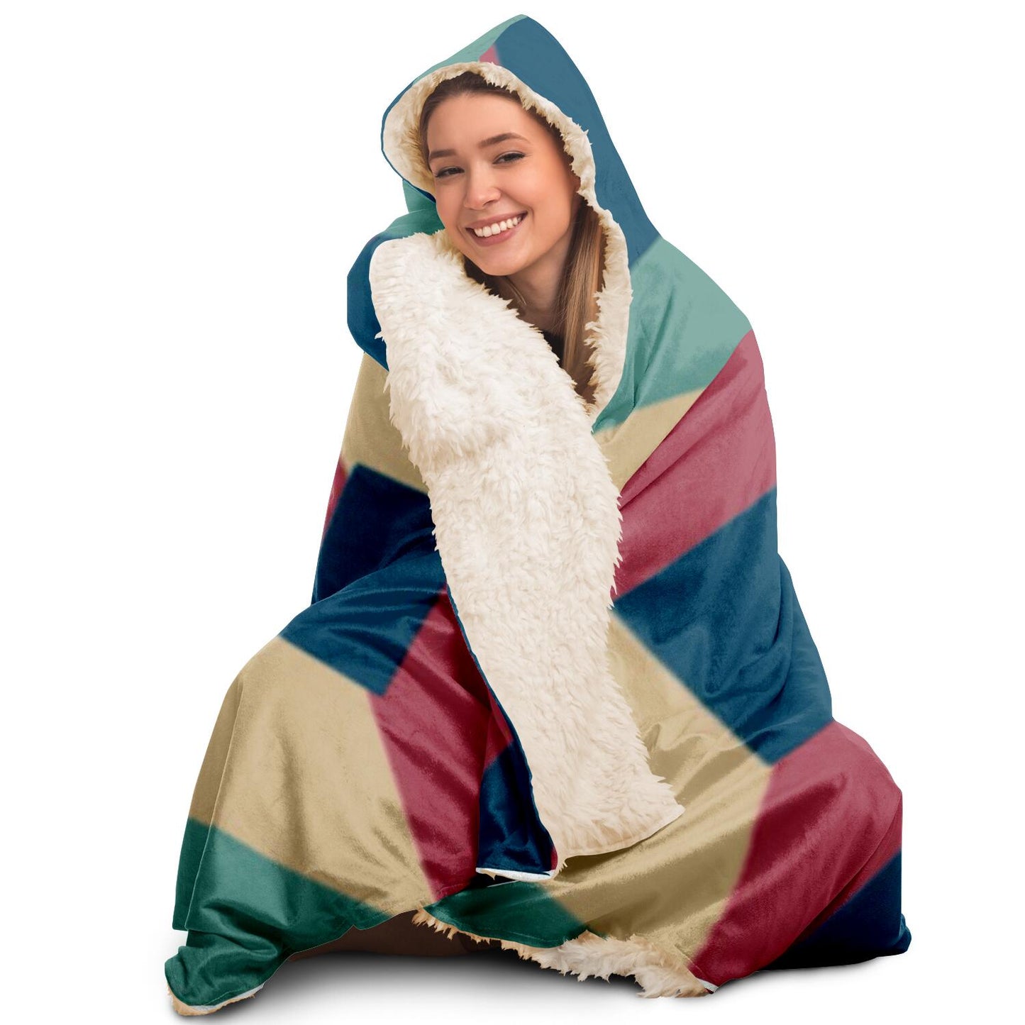 Geopattern Hooded Blanket