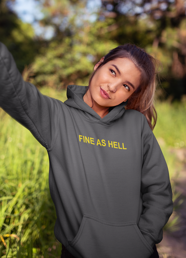 Virgin Teez Pull Over Hoodie Fine as hell HOODIE