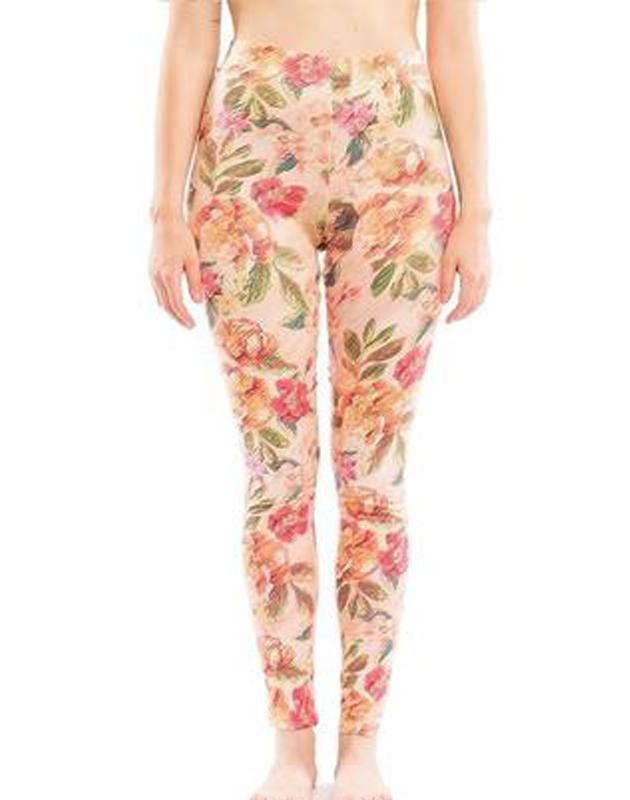 Virgin Teez Leggings Small Flower Painting Legging