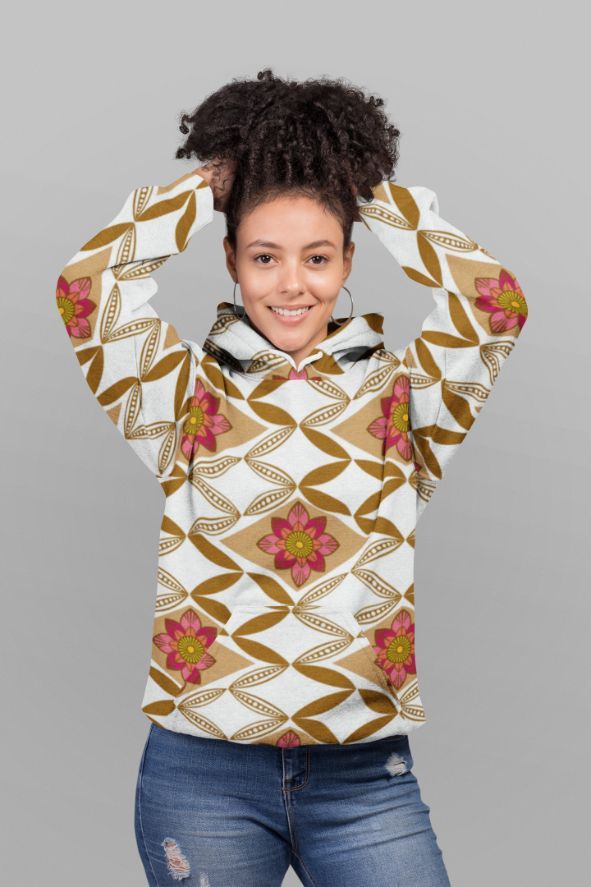 Flower pattern poster UNISEX Sublimation Hoodie