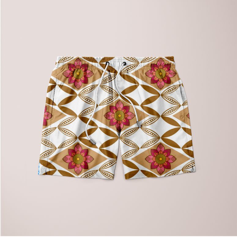 Flowery pattern Poster Shorts