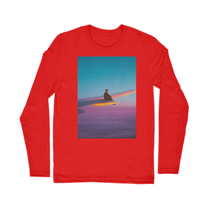 VIRGIN TEEZ Long sleeves T-shirt Red / Unisex / S Flying Alone Classic Long Sleeve T-Shirt