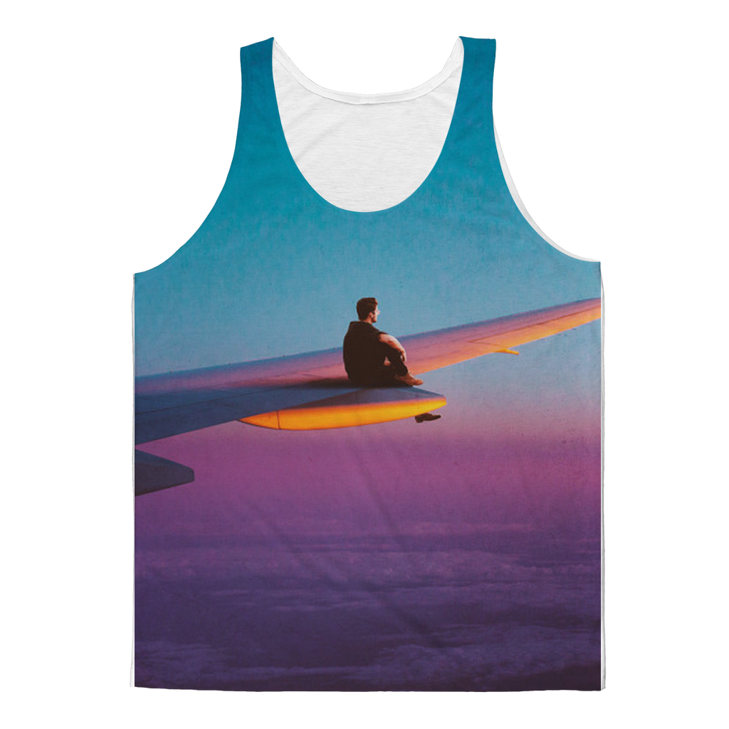 VIRGIN TEEZ Tank Top XS Flying Alone Classic Sublimation Adult Tank Top